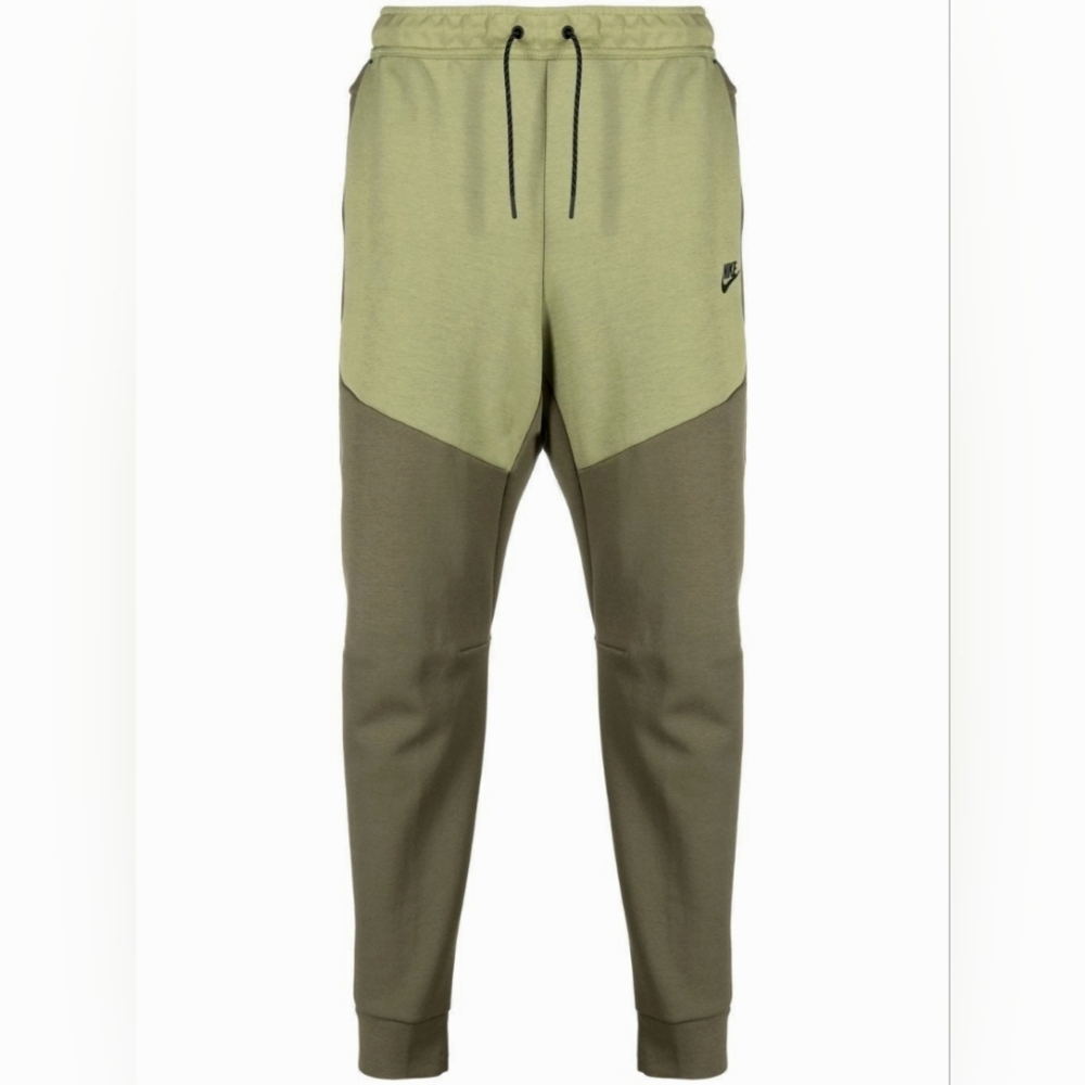 Nike Men’s Olive Two-Tone Tech Fleece Joggers